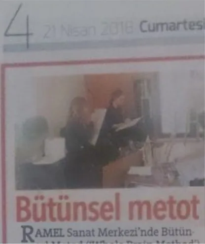 Ramel Sanat Resim ve Müzik Kursu Hürriyet Gazetesi manşet