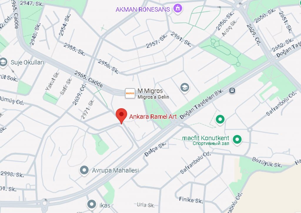Ankara Ramel Sanat — Konutkent Arcadium AVM harita ve adres konumu
